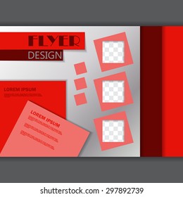 Background concept design for brochure or flyer, abstract vector illustration