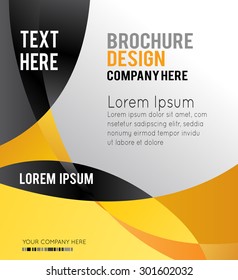 Background concept design for brochure or flyer, abstract vector illustration. Circle with wawes
