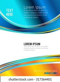 Background concept design for brochure or flyer, abstract vector illustration.