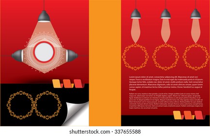Background concept design for brochure or flyer, advertisement vector illustration