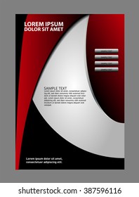 Background concept design for brochure or flyer, abstract vector illustration
