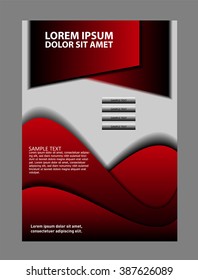 Background concept design for brochure or flyer, abstract vector illustration
