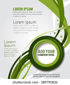 Background concept design for brochure or flyer, abstract vector illustration.