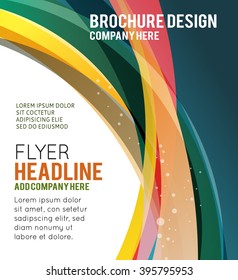 Background concept design for brochure or flyer, abstract vector illustration