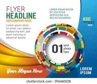 Background concept design for brochure or flyer, abstract vector illustration
