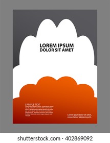 Background concept design for brochure or flyer, abstract vector illustration

