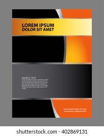Background concept design for brochure or flyer, abstract vector illustration
