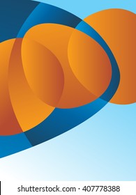 Background concept design for brochure or flyer, abstract vector illustration. Circle with wawes