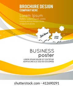 Background concept design for brochure or flyer, abstract vector illustration