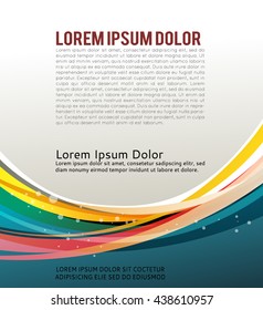 Background concept design for brochure or flyer, abstract vector illustration
