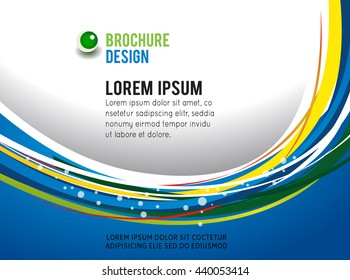 Background concept design for brochure or flyer, abstract vector illustration.