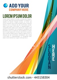 Background concept design for brochure or flyer, abstract vector illustration