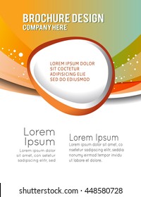 Background concept design for brochure or flyer, abstract vector illustration. Cube with wawes