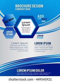 Background concept design for brochure or flyer, abstract vector illustration.