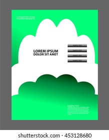 Background concept design for brochure or flyer, abstract vector illustration
