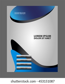 Background concept design for brochure or flyer, abstract vector illustration
