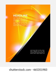 Background concept design for brochure or flyer, abstract vector illustration
