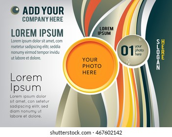 Background concept design for brochure or flyer, abstract vector illustration.