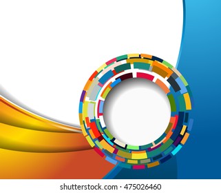 Background concept design for brochure or flyer, abstract vector illustration