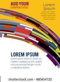 Background concept design for brochure or flyer, abstract vector illustration.