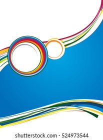 Background concept design for brochure or flyer, abstract vector illustration.