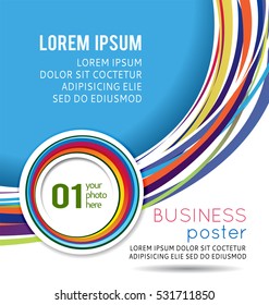 Background concept design for brochure or flyer, abstract vector illustration.