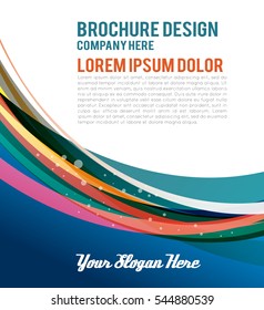 Background concept design for brochure or flyer, abstract vector illustration