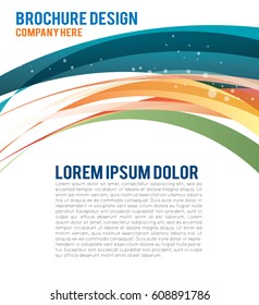Background concept design for brochure or flyer, abstract vector illustration