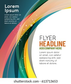 Background concept design for brochure or flyer, abstract vector illustration