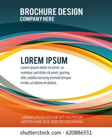Background concept design for brochure or flyer, abstract vector illustration