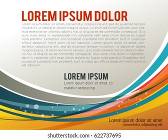 Background concept design for brochure or flyer, abstract vector illustration