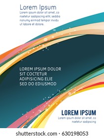 Background concept design for brochure or flyer, abstract vector illustration