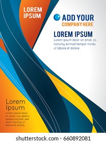 Background concept design for brochure or flyer, abstract vector illustration