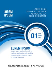 Background concept design for brochure or flyer, abstract vector illustration.