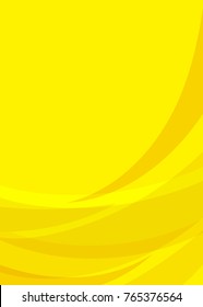 Background concept design for brochure or flyer. Abstract template with yellow lines in dynamic style. Vector illustration