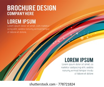 Background concept design for brochure or flyer, abstract vector illustration