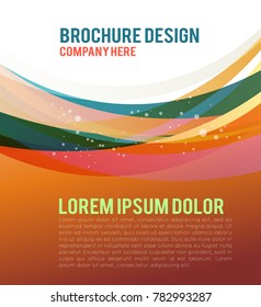 Background concept design for brochure or flyer, abstract vector illustration