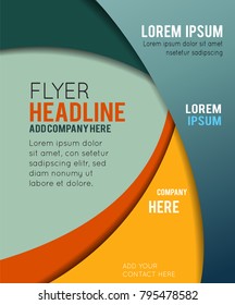 Background concept design for brochure or flyer, abstract vector illustration