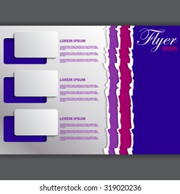 Background concept design for flyer, abstract vector illustration