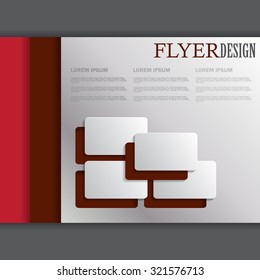 Background concept design for flyer, abstract vector illustration