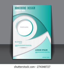 Background concept design for vertical brochure or flyer, abstract vector illustration