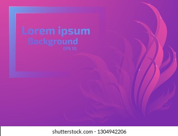 Background concept Flower petals and white light vector Eps 10
