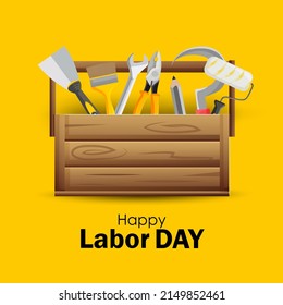Background concept for Happy May Day knows as International Worker's Day or Labour Day. Vector illustration