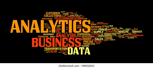Background concept illustration of analytics business analysis. Vector