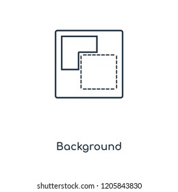 Background concept line icon. Linear Background concept outline symbol design. This simple element illustration can be used for web and mobile UI/UX.