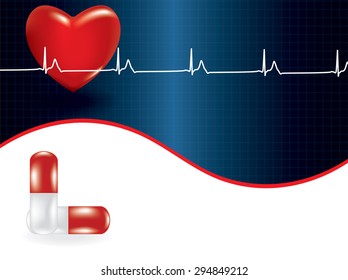 Background Concept Medical Problem Heart Vector Stock Vector (Royalty ...