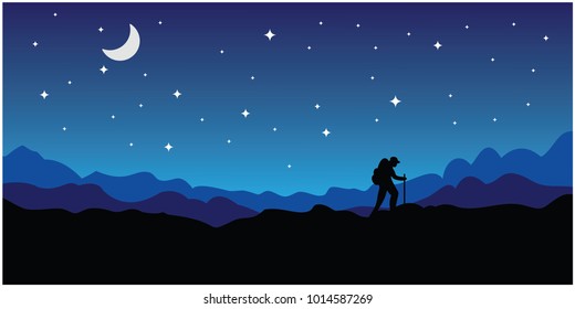 background with the concept of mountains and climbers