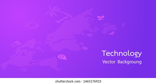 Background conceptual image of digital 3d technology icons.