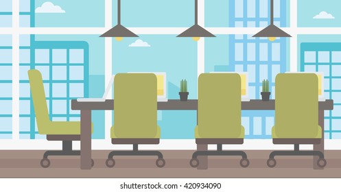 Background of conference room.