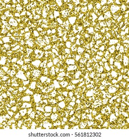 Background of confetti sparkles gold glitter. Golden texture. Vector design.